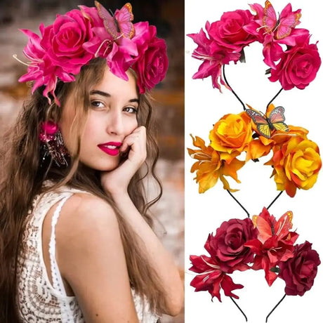 Butterfly Rose Floral Fascinators