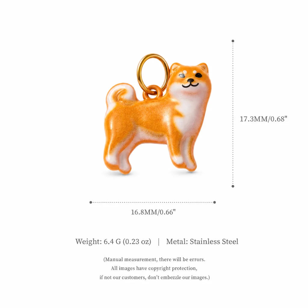 Our Beloved Pets Animal Charm Pendants Stainless Steel PVD 18K Gold Plated For DIY Necklace Bracelet Jewellery Making