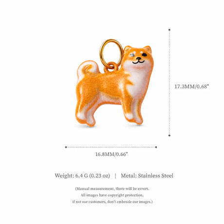 Our Beloved Pets Animal Charm Pendants Stainless Steel PVD 18K Gold Plated For DIY Necklace Bracelet Jewellery Making