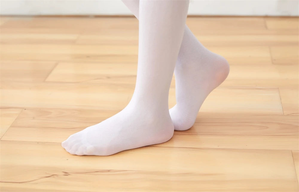Girls Ballet Dance Tights Candy Colour Velvet Stockings