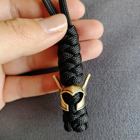 Warriror Helmets Paracord Beads Lanyard Dreadlock Beard Bead