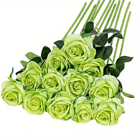A Dozen Realistic Artificial Roses Bouquet