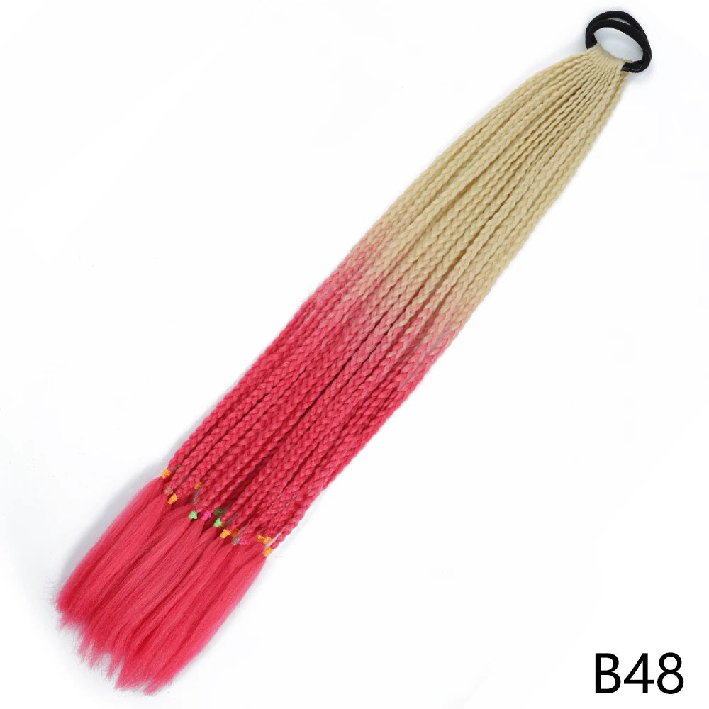 Long Braided Ponytail Hair Extensions 60CM