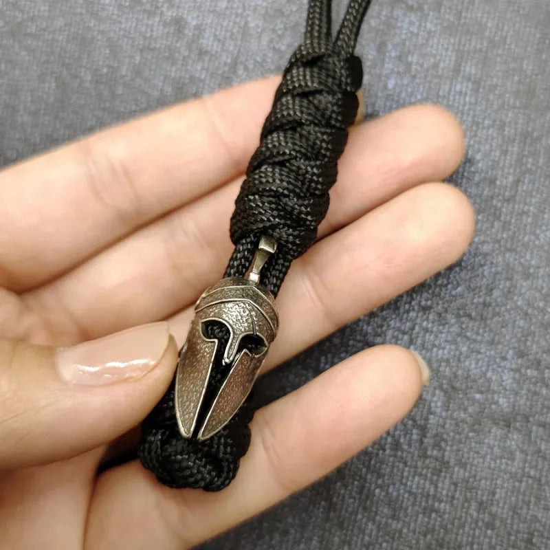 Warriror Helmets Paracord Beads Lanyard Dreadlock Beard Bead