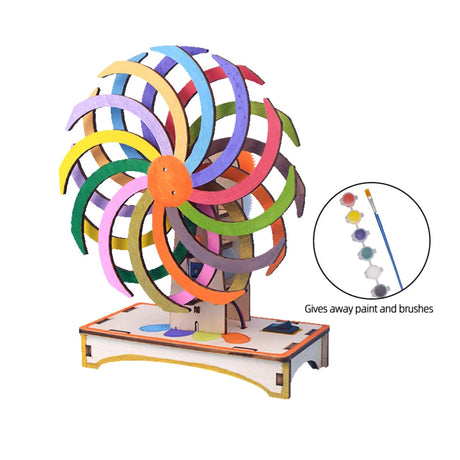 Magic Colour Wheel DIY Science Experiment Kit & Education Model Toy Physics Science Toys For Children