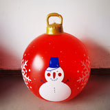 60cm Outdoor Christmas Inflatable Baubles PVC Giant Xmas Balls Decorations Toy Ball