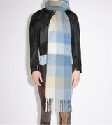 Colour Blocks Autumn Winter Plaid Scarves Imitation Cashmere Mohair