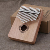 Kalimba Thumb Piano 17 Keys Mahogany Wood Musical Instrument