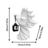 Halloween Ghost Lantern Resin Statue