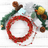 30PCS Artificial Red Pip Berry Picks 65cm Stems DIY Wreath Garland Christmas Decorations
