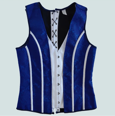 Men's Formal Boned Waistcoat Corset Vest Lace Up Burlesque Performance Stage Costume
