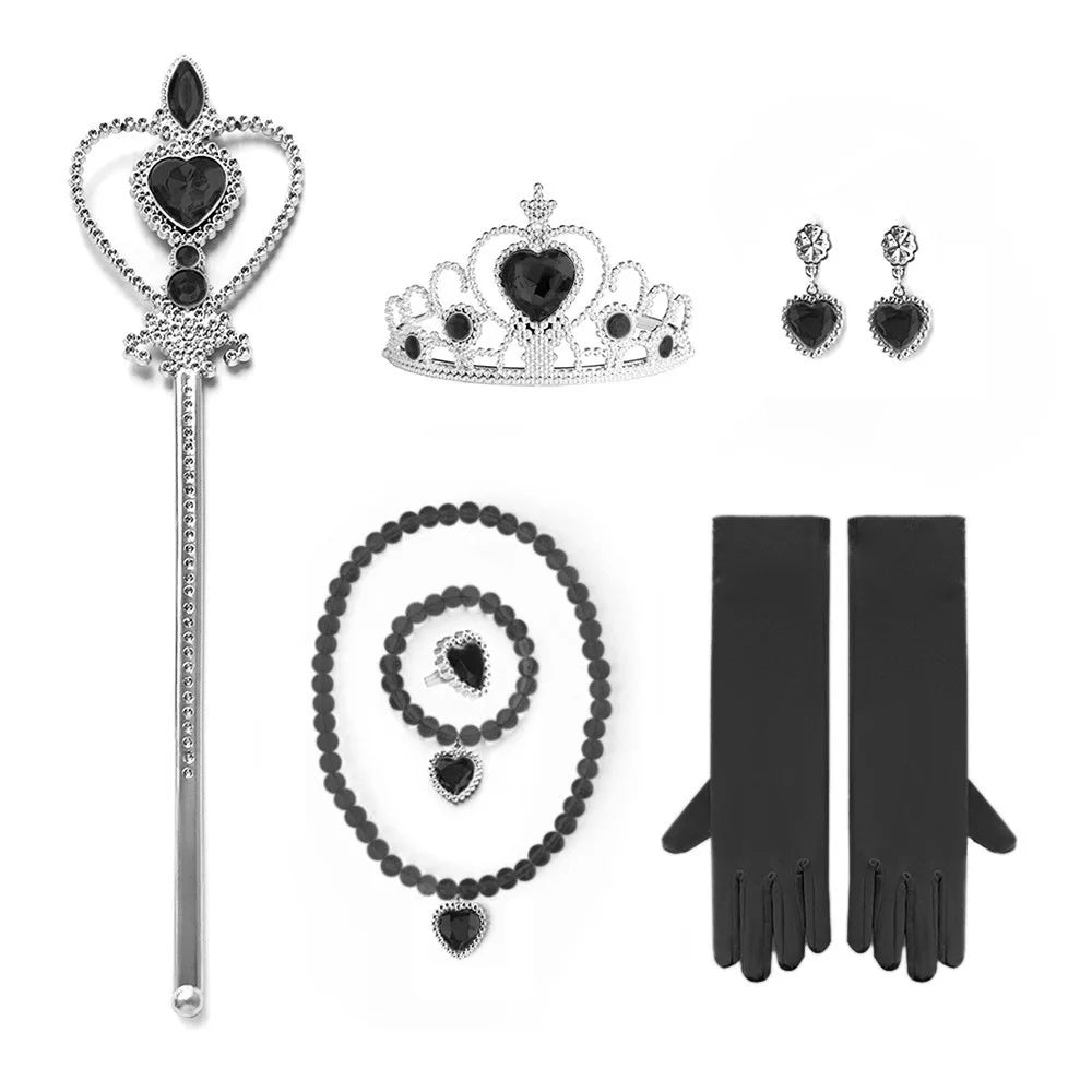 Wednesday Addams Cosplay Costume Girls Black Gothic Dress Sets