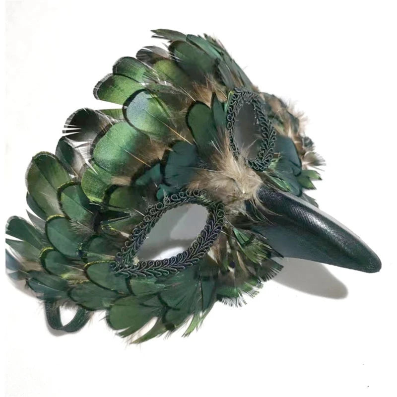 Peacock Mask Masquerade Half Face Mask Carnivale Costume Mask
