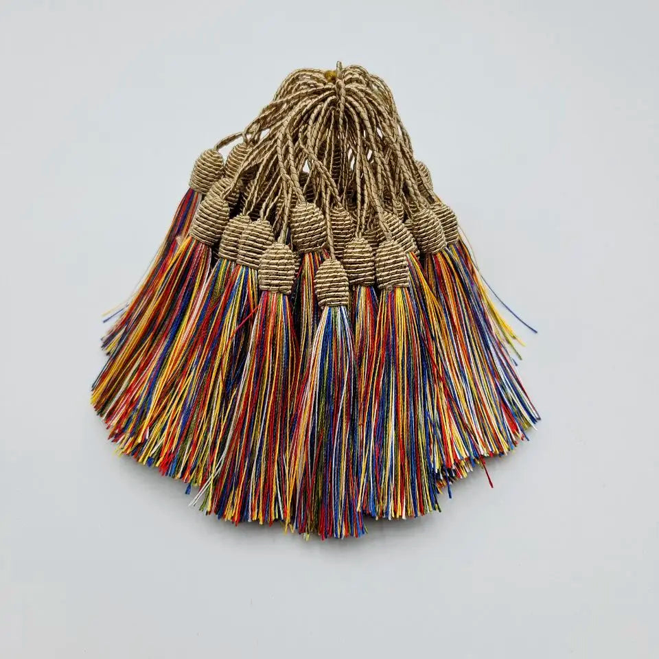 2-50pcs/lot 15cm Hanging Rope Silk Tassels Fringe Sewing Bang Tassel Trim Key Tassels for DIY Embellish Curtain Accessories