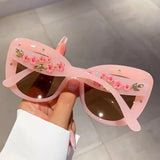 Spring Pink Flower Sunglasses
