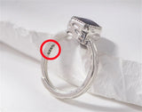 Miss Opal's S925 Sterling Silver Ring Square Opal