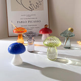 Mushroom Glass Vase Plant Hydroponic Terrarium Vase