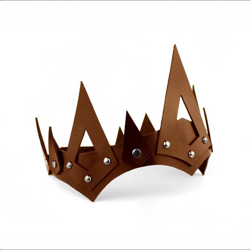 PU Leather Gothic Punk Crowns