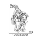 5pcs Christmas Charm Enamel Apple Socks Bell DIY Pendant Charms For Jewelry Making Keychain Earrings Bulk Handmade Material Gift