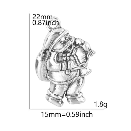 5pcs Christmas Charm Enamel Apple Socks Bell DIY Pendant Charms For Jewelry Making Keychain Earrings Bulk Handmade Material Gift