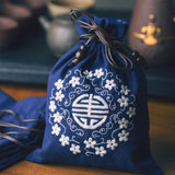 DIY Storage Drawstring Bag Embroidery Kit with Hoop DIY Craft Kits