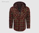 Woodsman Cotton Plaid Hooded Jacket Thick Warm Winter Plaid Shirts