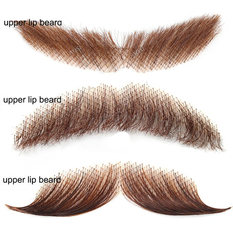 Invisible Fake Mustache Beard Trimmable Theatrical Facial Hair for Men