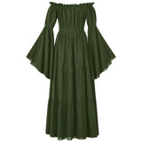 Medieval Folk Cosplay Off Shoulder Dress