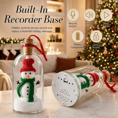 Recordable Christmas Tree Message Bottle Christmas Tree Ornaments Nostalgic Voice Capture