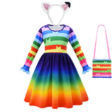 Cat Gabby Doll Striped Fancy Dress Halloween Cosplay Book Week Children's Costume