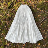 Crush Pleated Long Maxi Skirt Summer 15 Colours