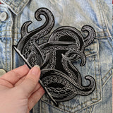 Kraken Octopus Legs Embroidery Patch Iron On DIY Crafts