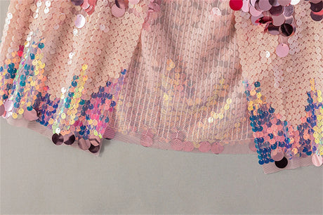 Shiny Rainbow Sequin Cloak Halloween Children's Dress Up Cape