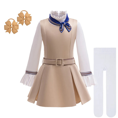 M3GAN Gemma Dress Girls Halloween Cosplay Horror Movies Children's Thriller Costumes