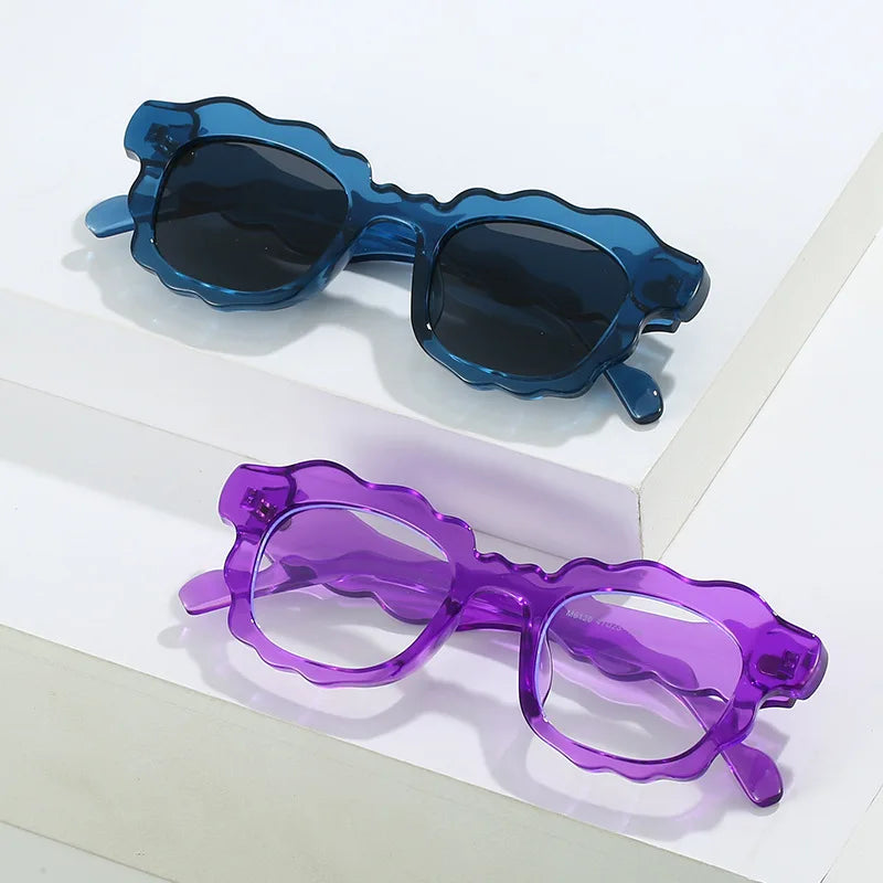 Lucy's Square Jelly Sunglasses Gradient Shades UV400