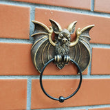 Halloween Bat Door Knocker Wall Decoration Resin Door Decor