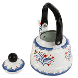 Enamel Tea Kettle 1.1L, 17L or 2.5L Stove Top Tea Pot No Whistling