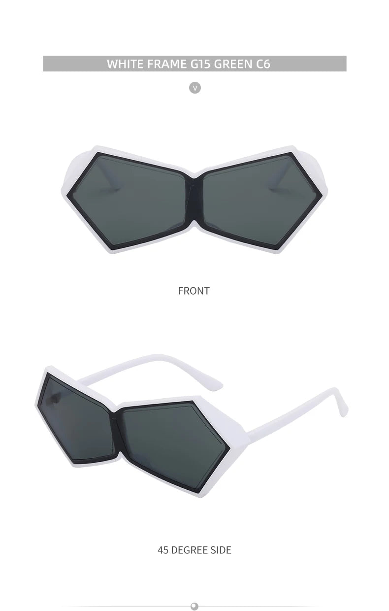 Oversized Futuristic Goggle Sunglasses