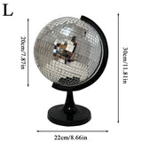 Rotating Mirror Ball Disco Globe Decor