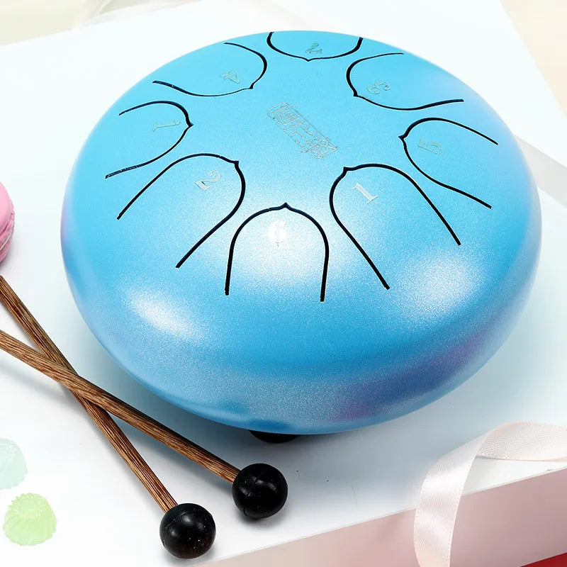 6 Inch Steel Tongue Drum Set Percussion Musical Instrument