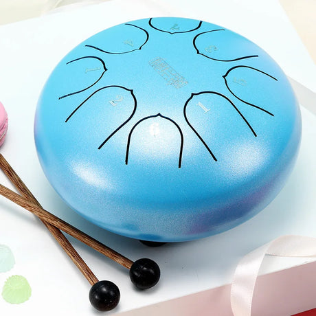 6 Inch Steel Tongue Drum Set Percussion Musical Instrument