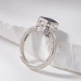 Miss Opal's S925 Sterling Silver Ring Square Opal