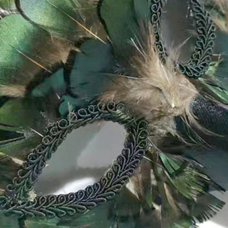Peacock Mask Masquerade Half Face Mask Carnivale Costume Mask