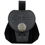 Medieval Pu Leather Belt Waist Coin Purse Drawstring Bag