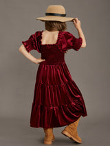 Girls Velvet Photoshoot Dresses