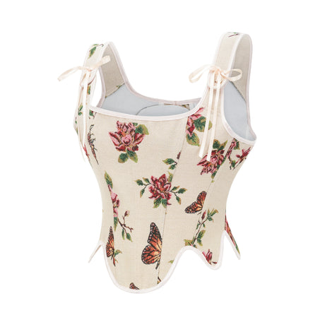 Maiden Fiora's Vintage Floral Overbust Corsets