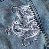 Kraken Octopus Legs Embroidery Patch Iron On DIY Crafts