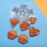 9cm Mandala Pottery Polymer Clay Texture Sheets Embossing Stamp