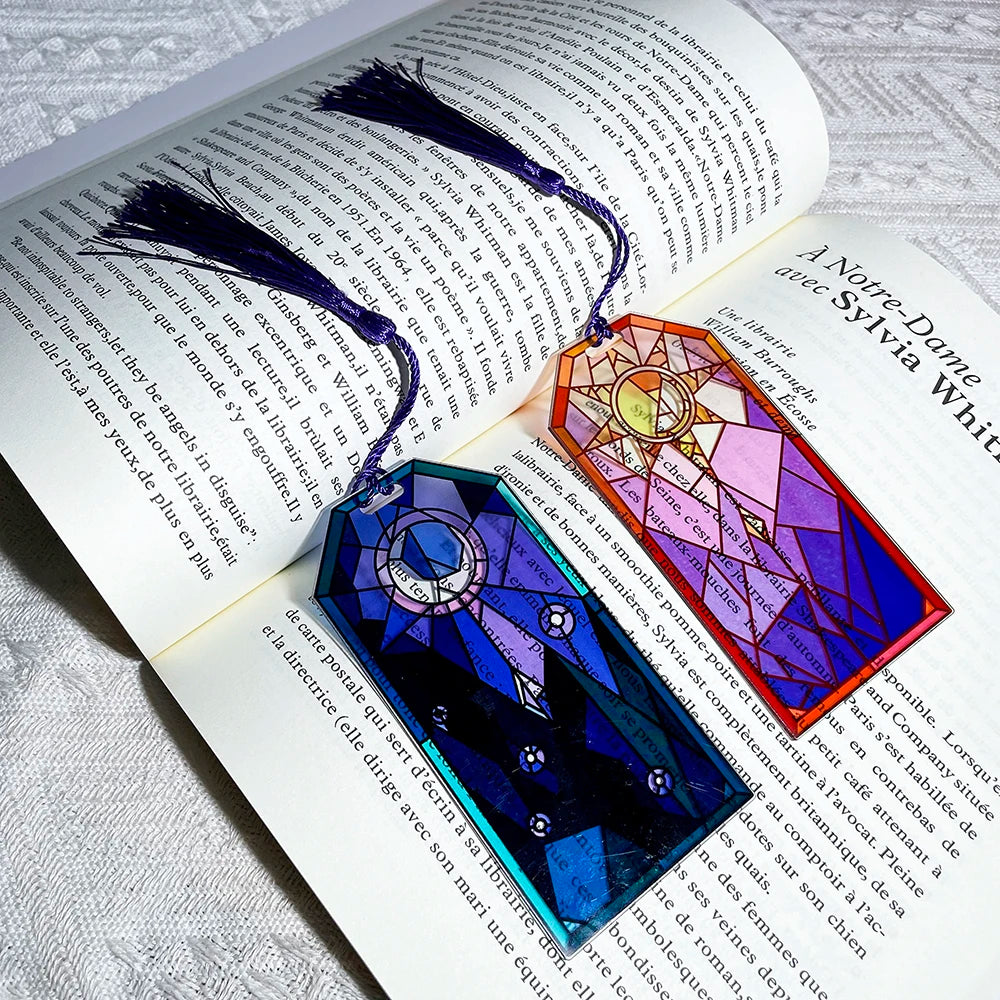Two Sun and Moon Bookmarks for the Book Lovers