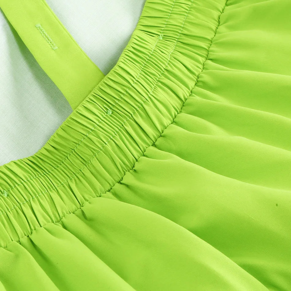 Tinkerbell Dress Girls Costumes Green Fairy